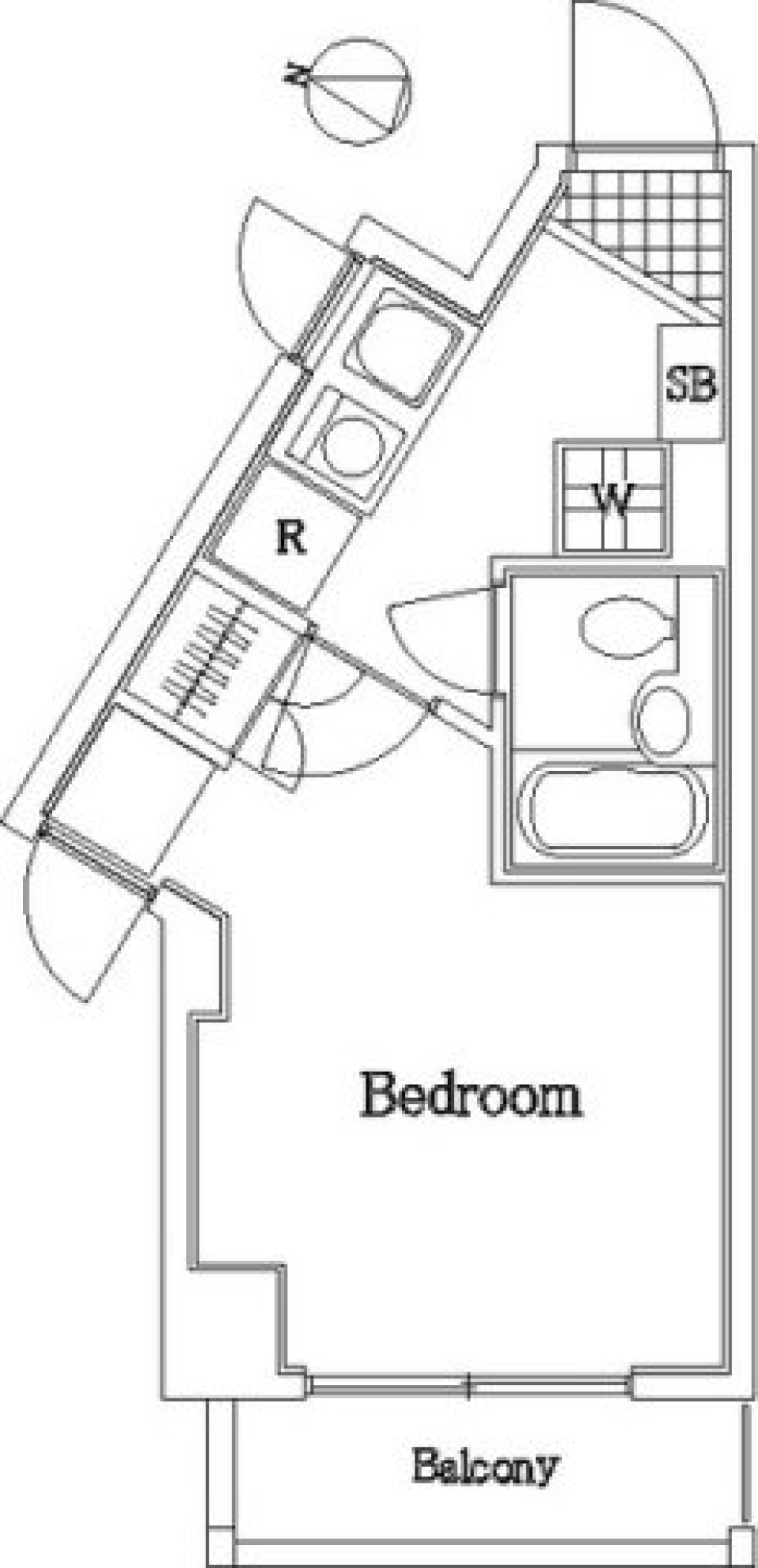 エッセンシャルオンリーの東京物件の間取り図