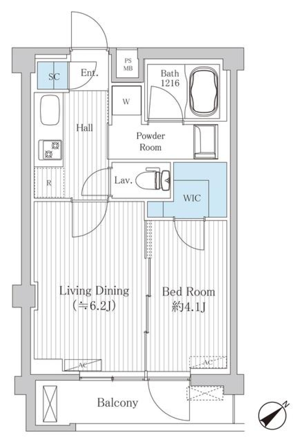 渋谷ビート・ルームの間取り図