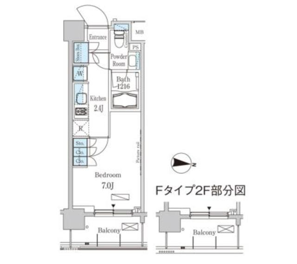 ミニマリストを極める場所の間取り図