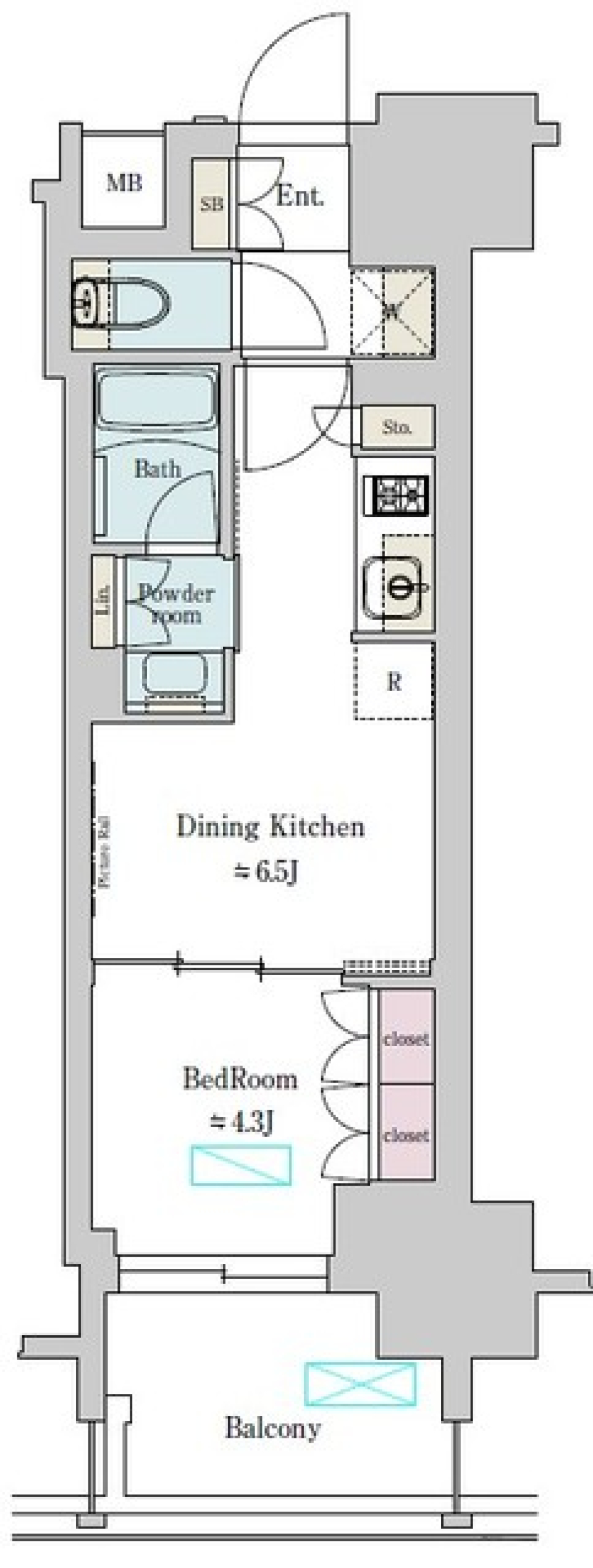 Ｂｒｉｌｌｉａ　ｉｓｔ　上野稲荷町　902号室の間取り図