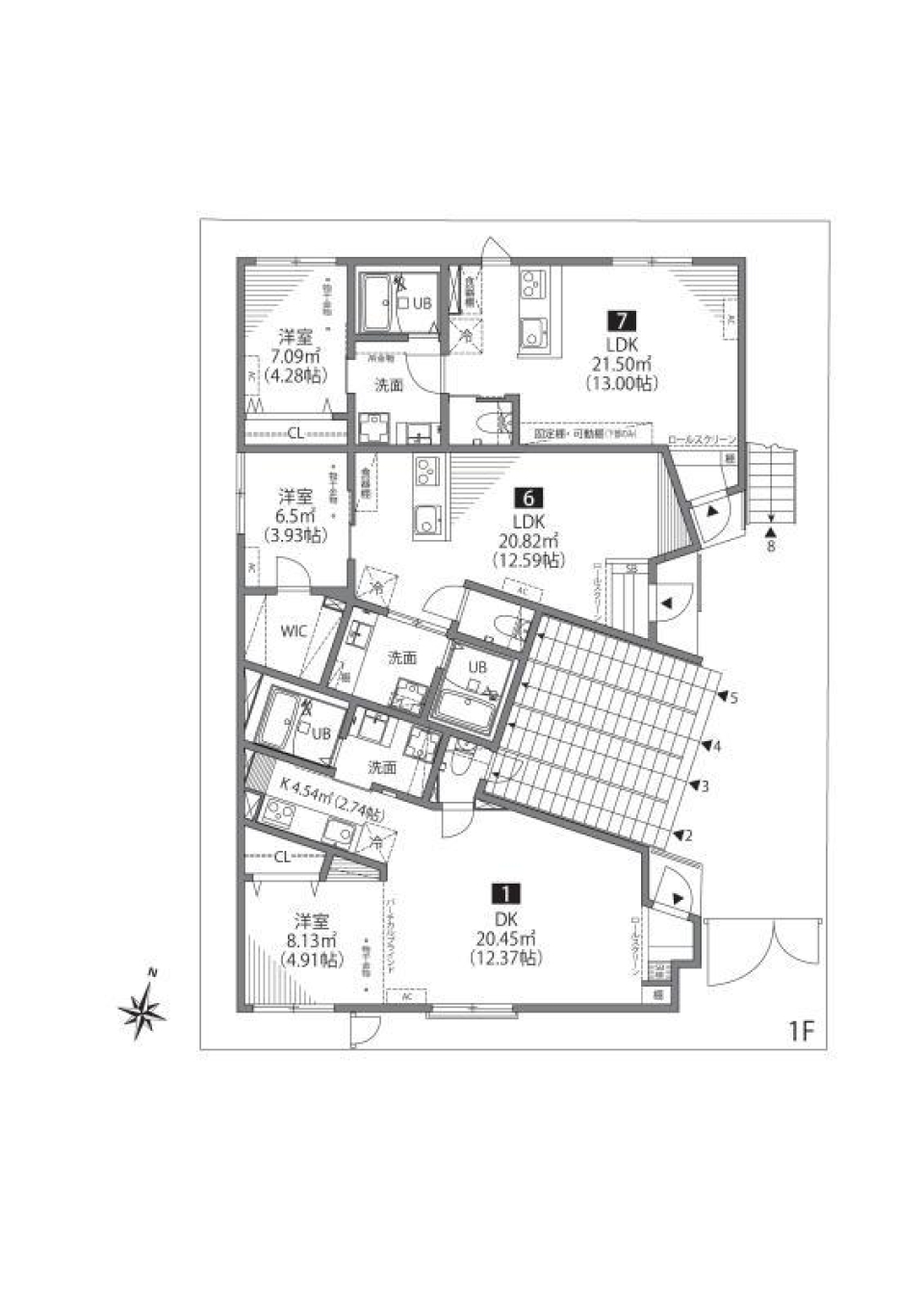 桜新町テラス　01号室の間取り図