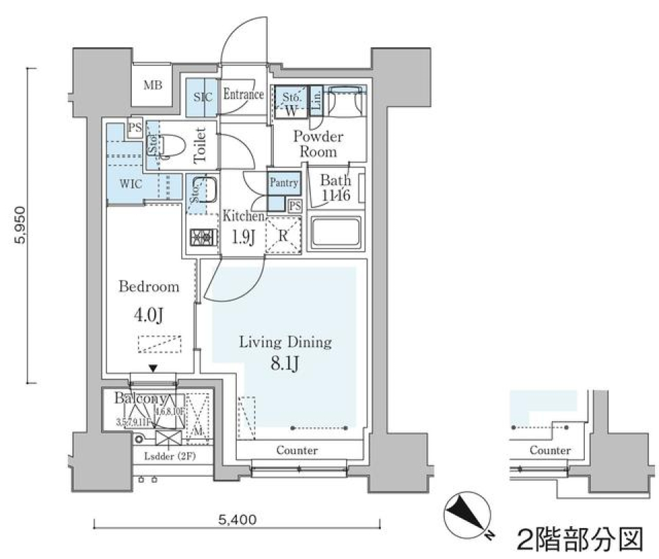 横浜市の中区で絆を紡ぐの間取り図