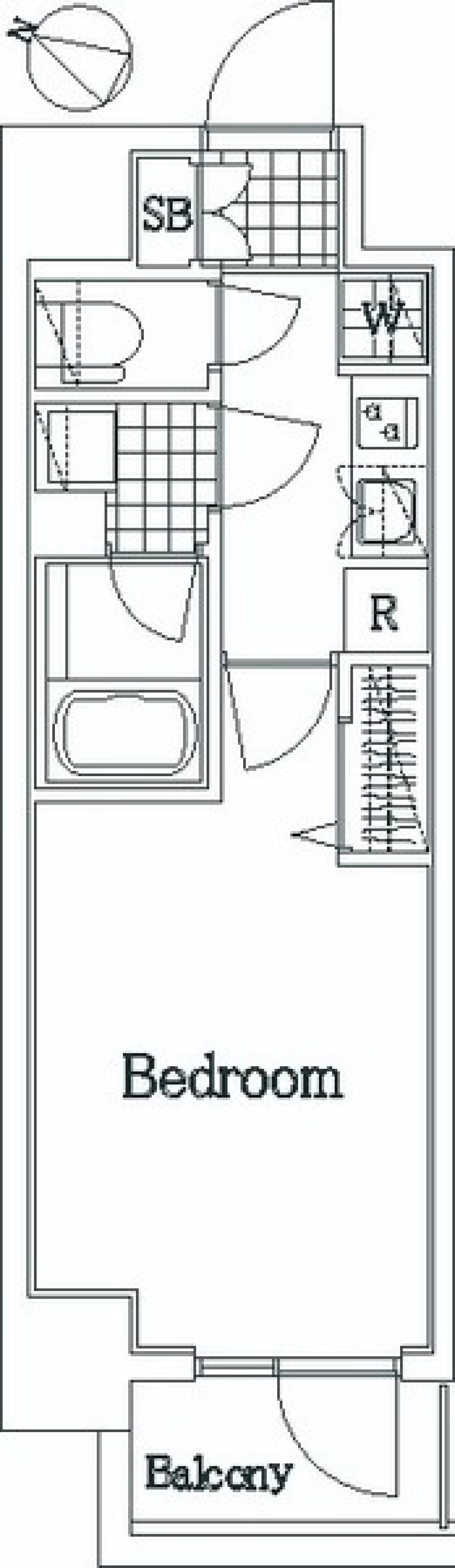 東京ソロリビング:の間取り図