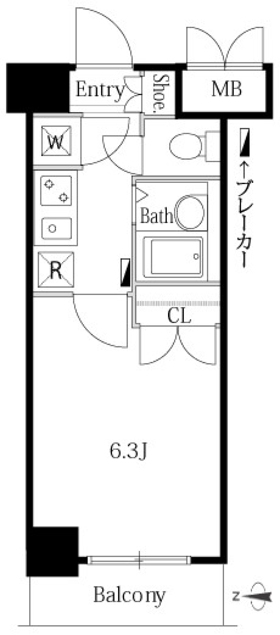 渋谷・SOLO・ライフの間取り図