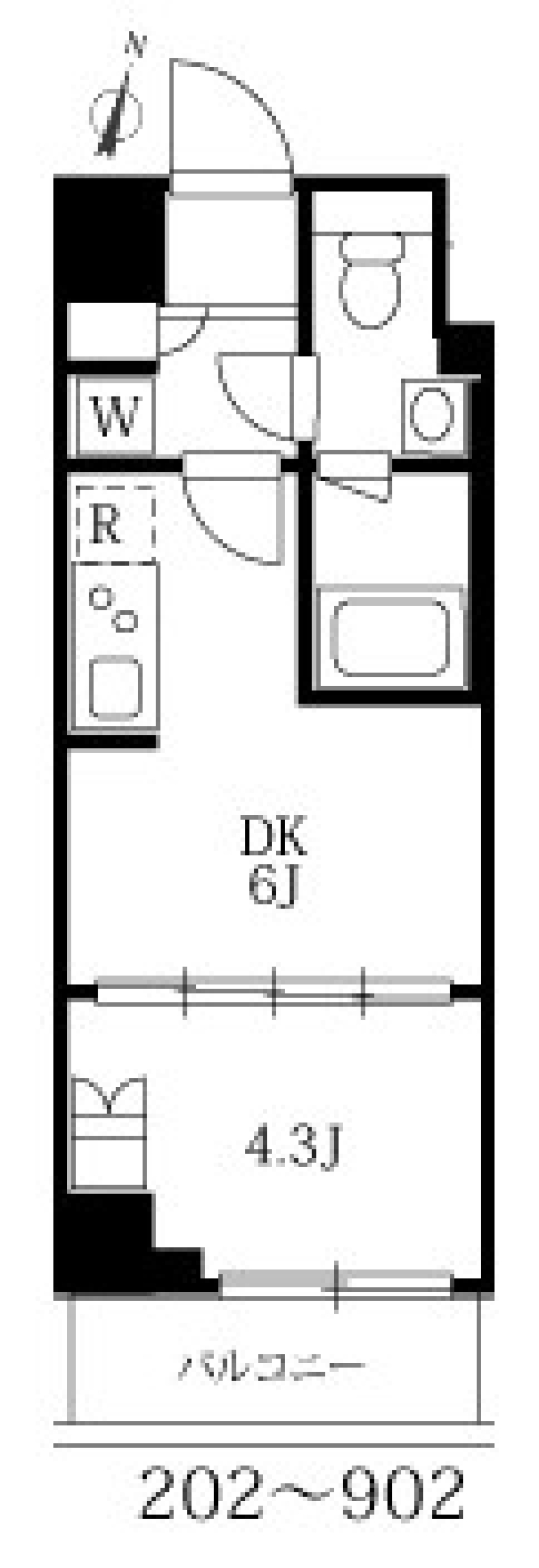 白い部屋で、モダンで開放的なライフスタイルを！の間取り図