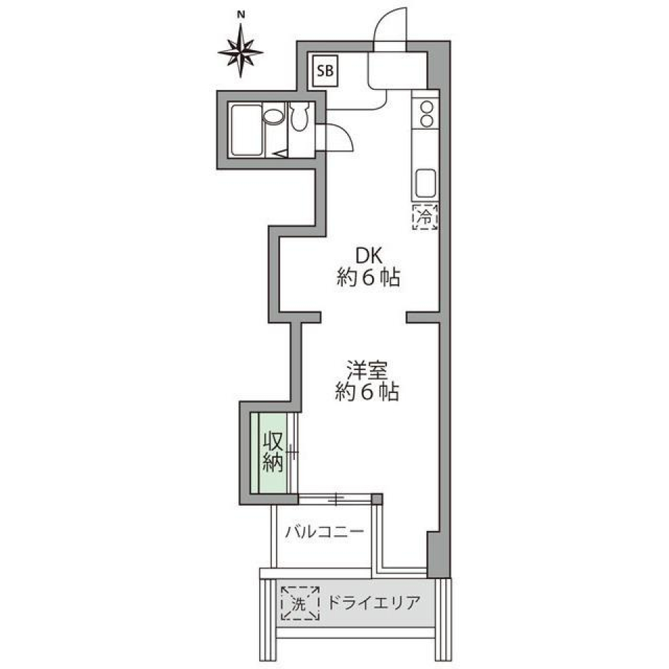 6＋6＝12の間取り図