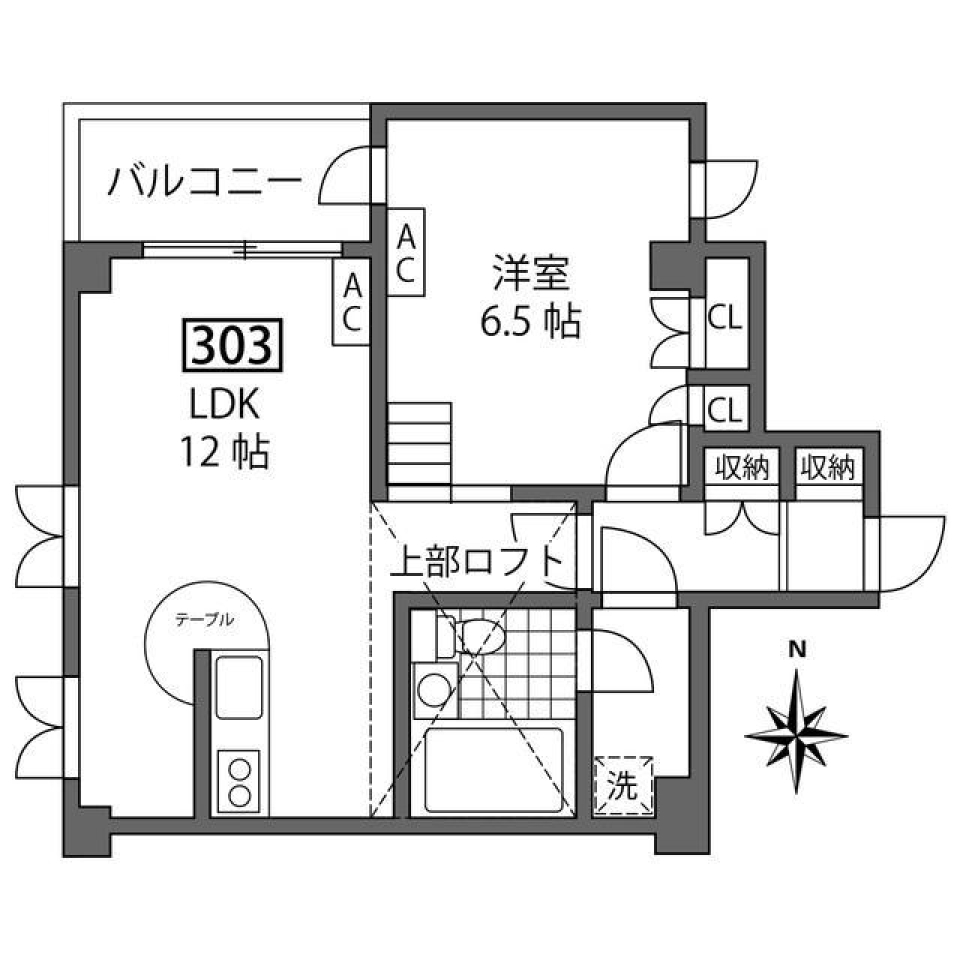 □に入ると自分だけの世界の間取り図