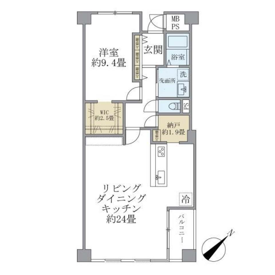 新宿でゆとりのあるＬＤＫであなたと過ごすの間取り図