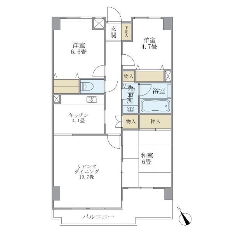 練馬区で家族と住むならココ！！の間取り図