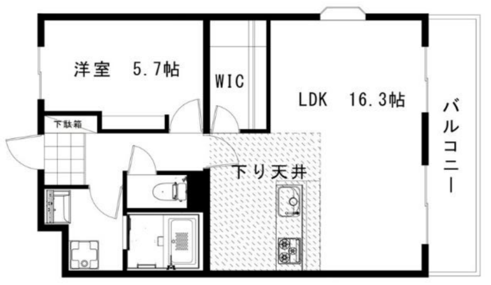 パステルカラーのドアで優しい世界への間取り図