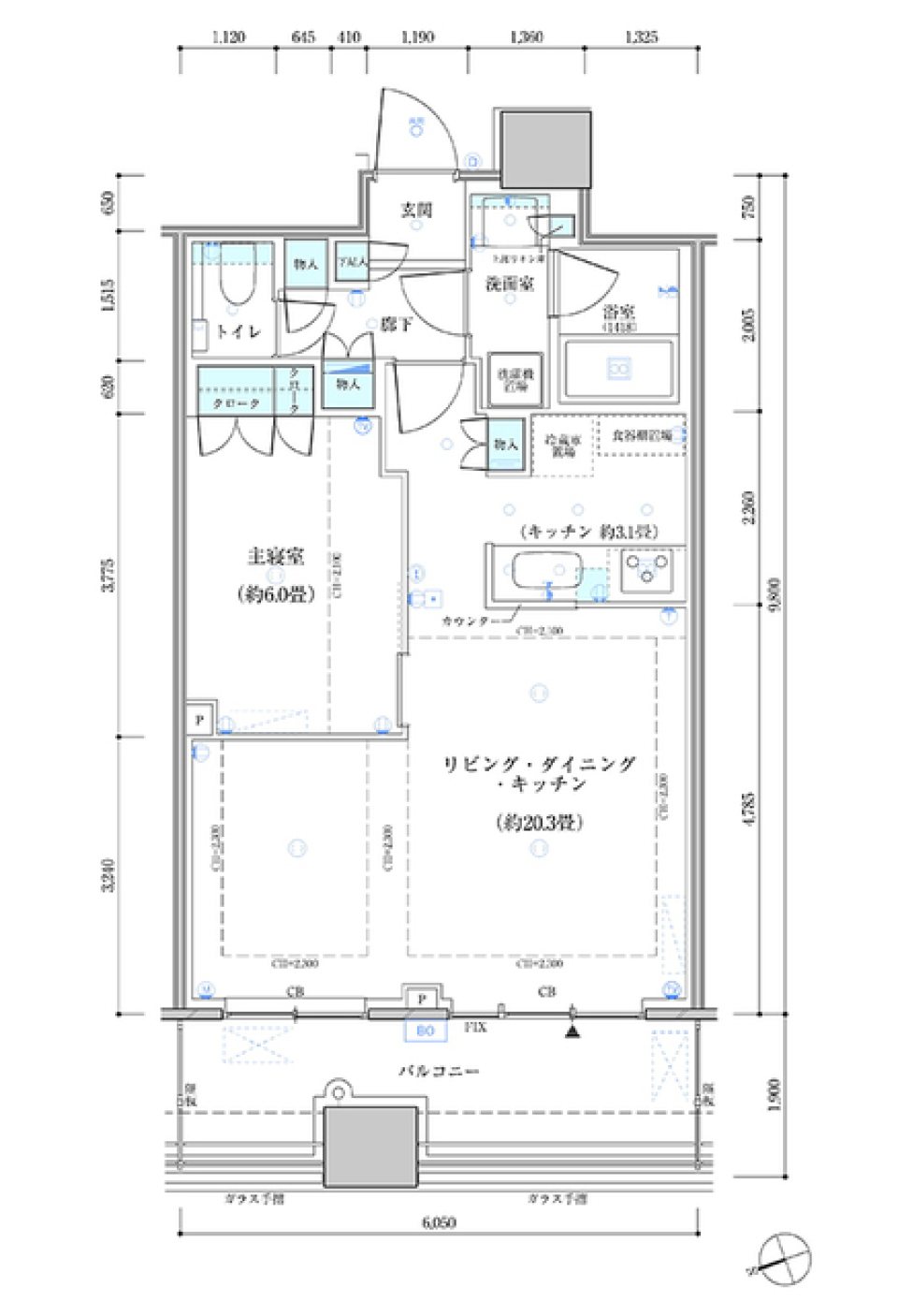 夢のマンハッタンの暮らし in TOKYOの間取り図