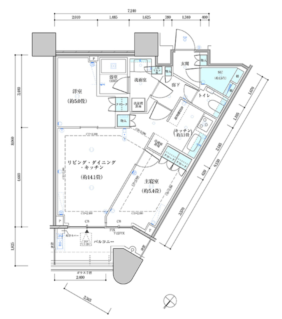 構想ライフ45の間取り図