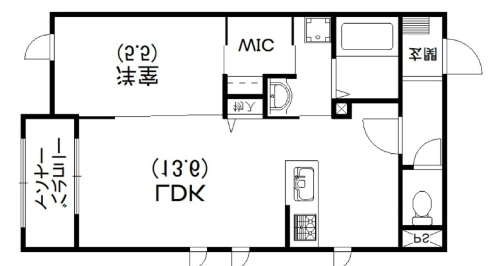 こんな部屋に住みたかった♪の間取り図