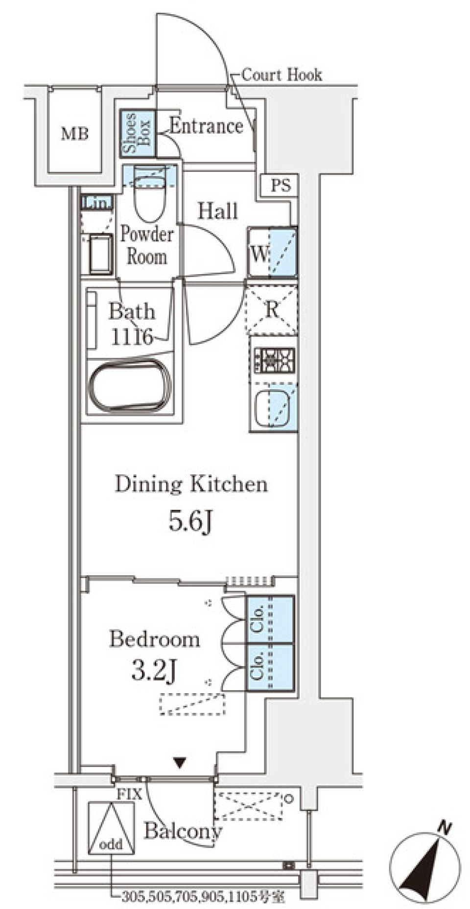 ウッディーな部屋で暮らそうの間取り図