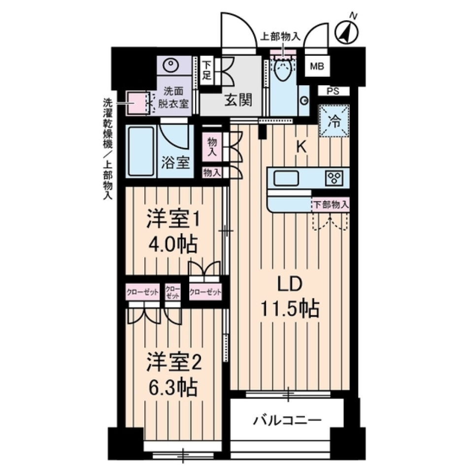 夜のchillな時間を満喫の間取り図