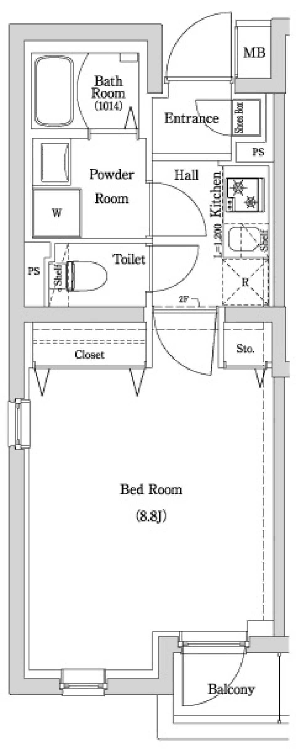 ナチュラルテイストなお部屋でゆっくりの間取り図