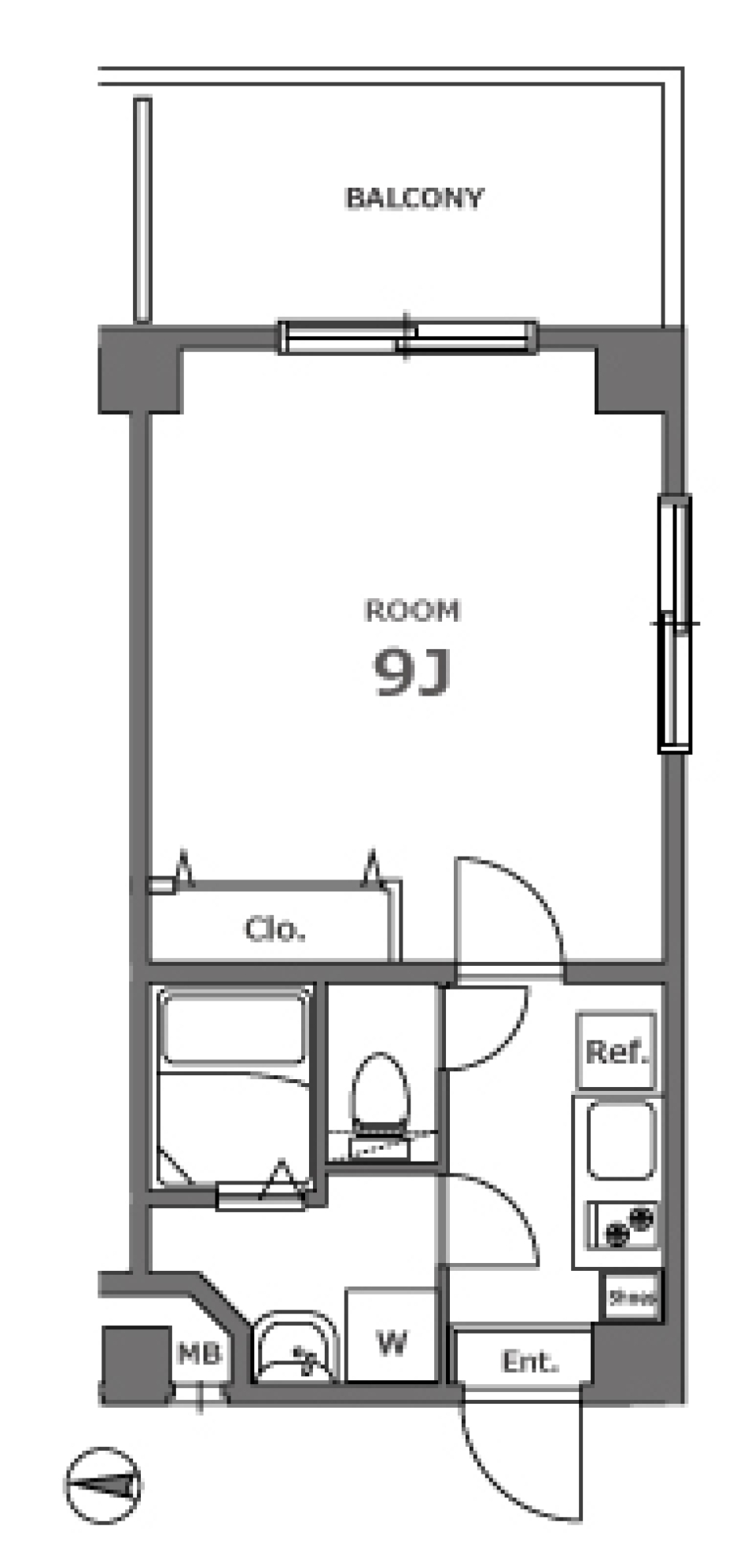 ミニマム＆シンプルの間取り図