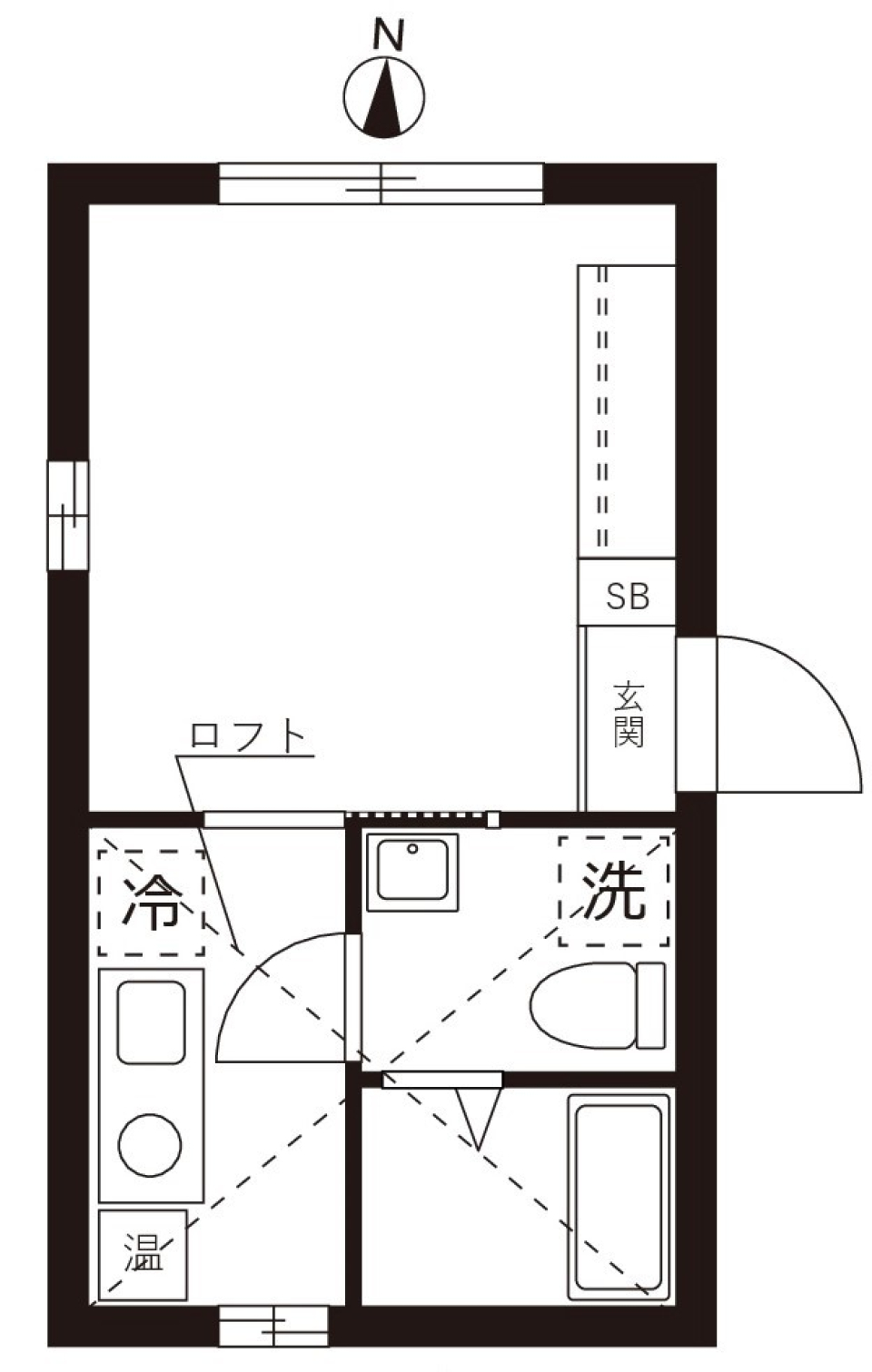 空とコンクリートの対話の間取り図