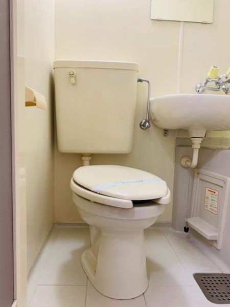 トイレと洗面台はお隣同士。