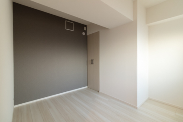 グレーのウォールが採用されています。※写真は同タイプ住戸です。