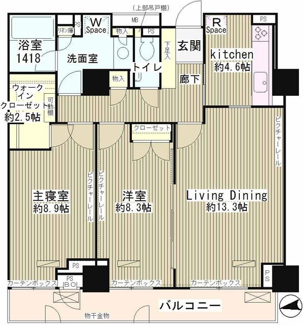 2LDKの間取り