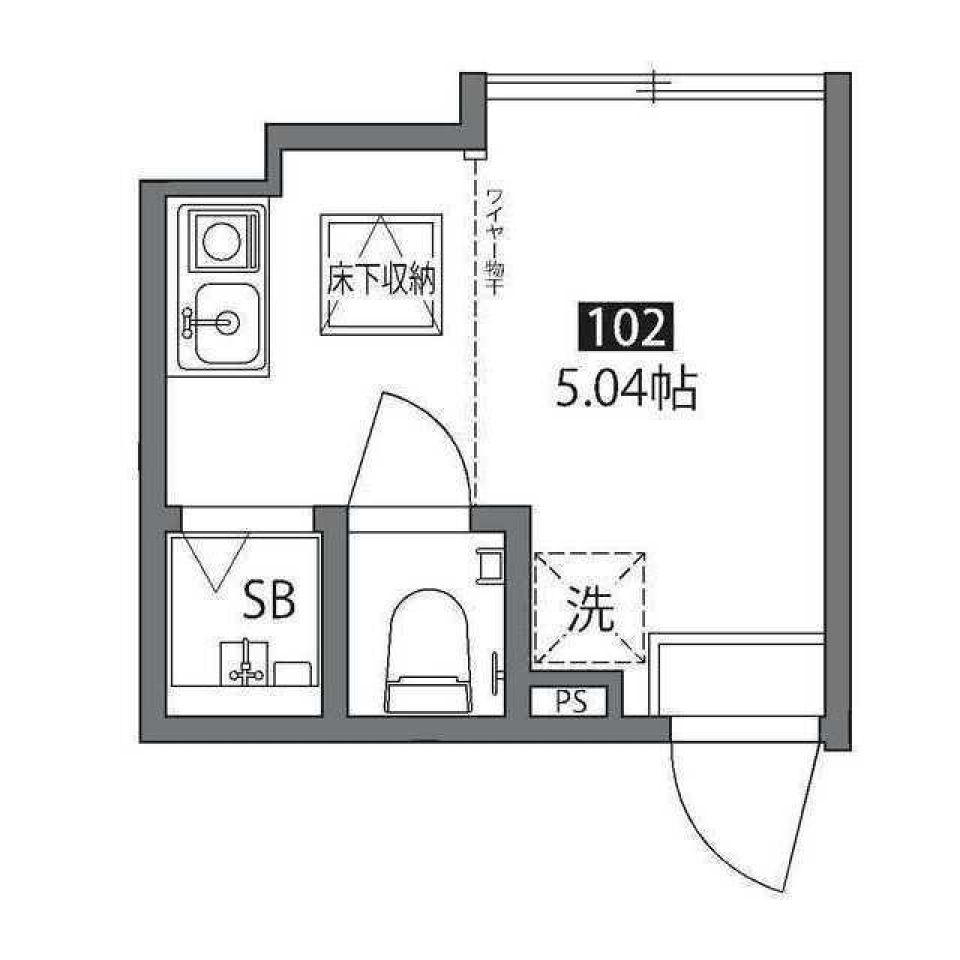 平和台のコンパクトな創造空間の間取り図