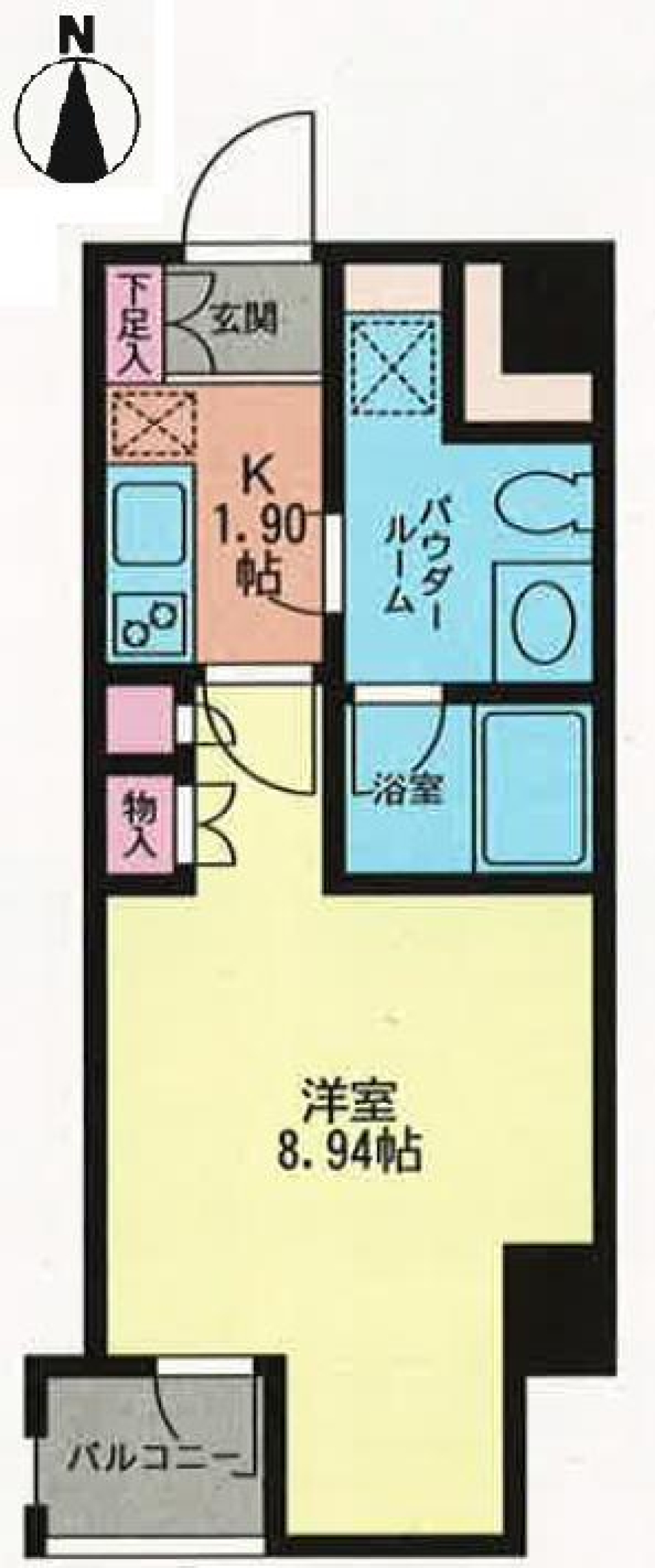 学芸大学の近くで一人暮らしの間取り図