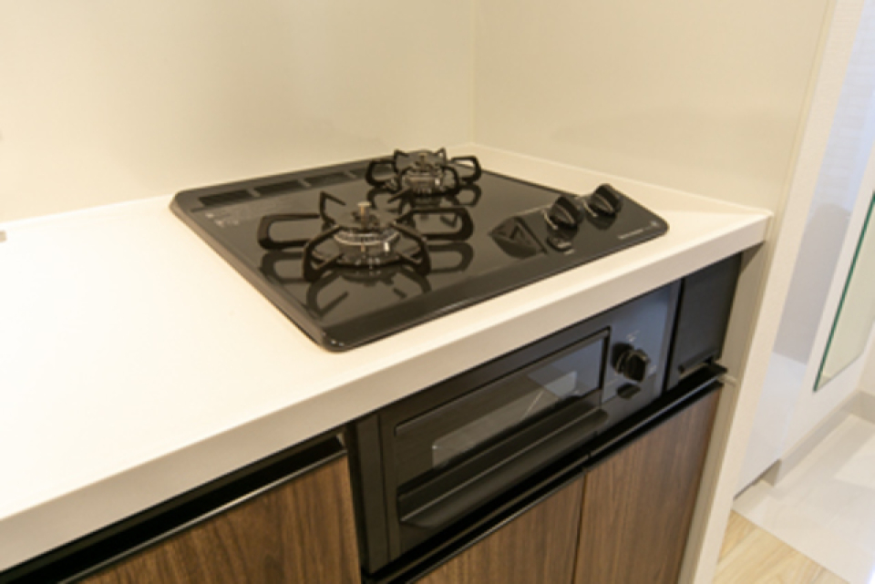 2口コンロのキッチン
※写真は同タイプ住戸です。