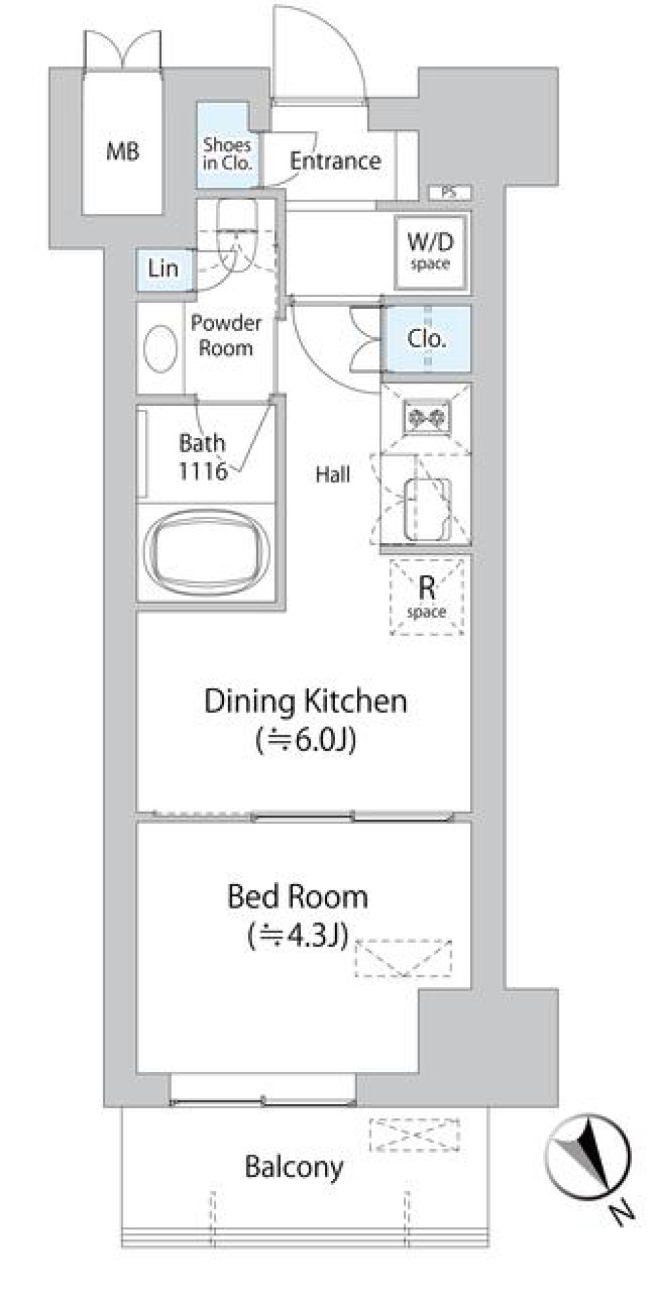 お掃除上手になるお部屋!?純白のオシャレ空間！の間取り図