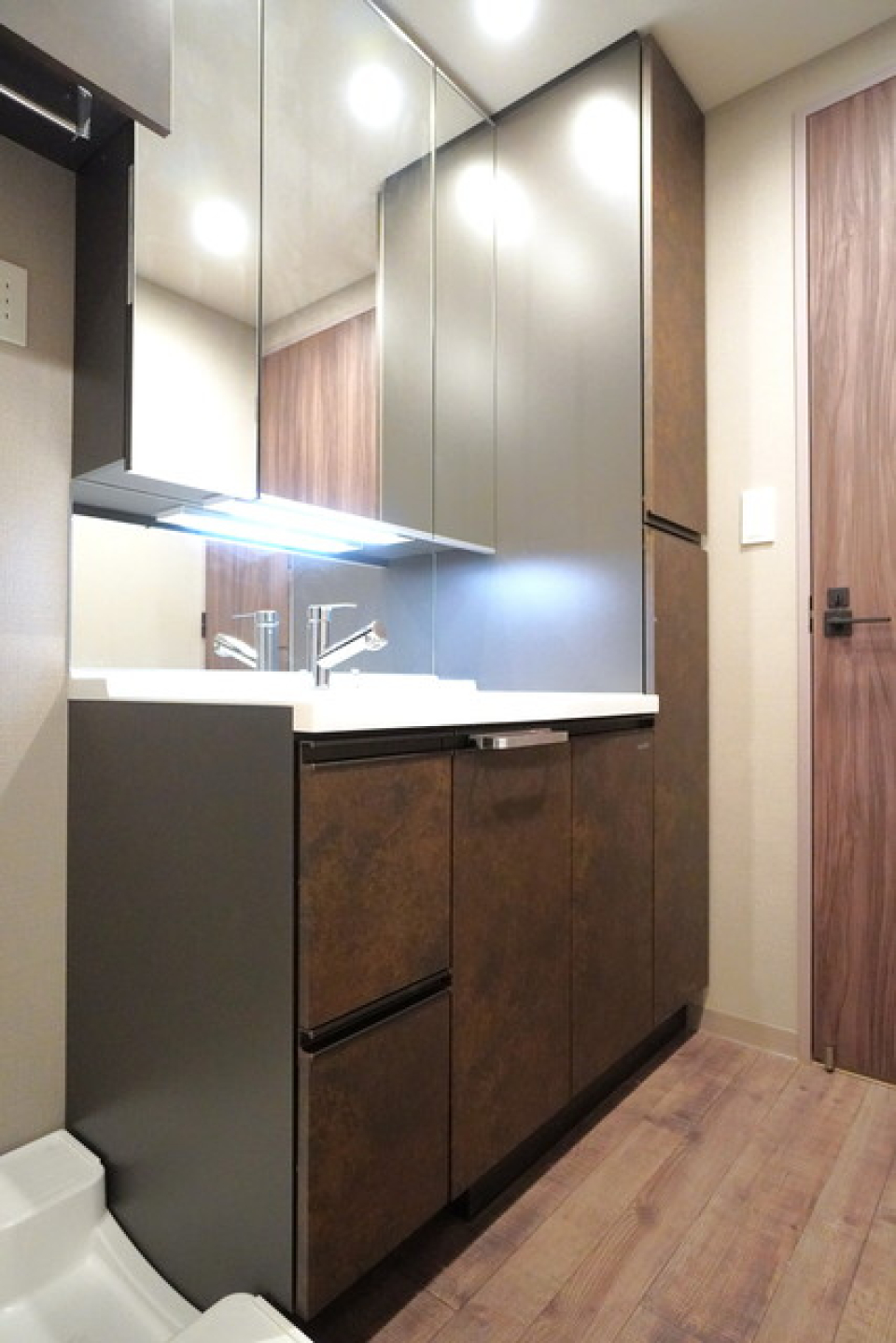 嬉しい独立洗面台。※写真は同タイプ住戸です。