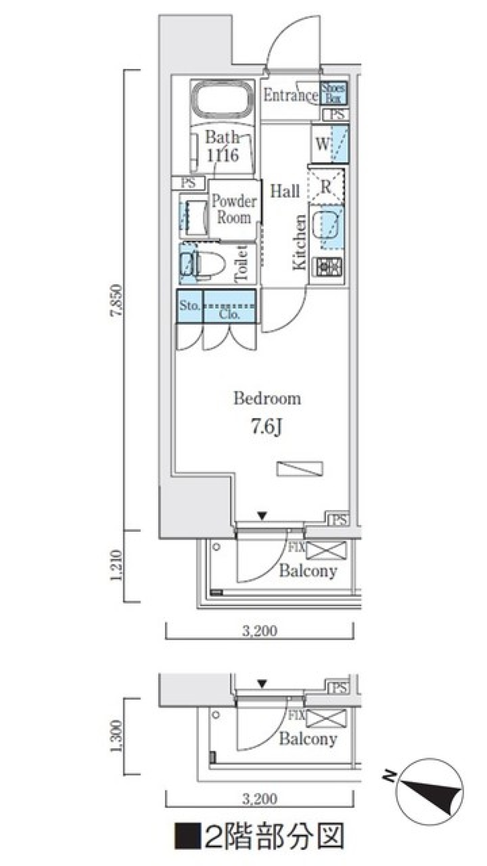 【新築】文京区の角部屋での新たな始まりの間取り図