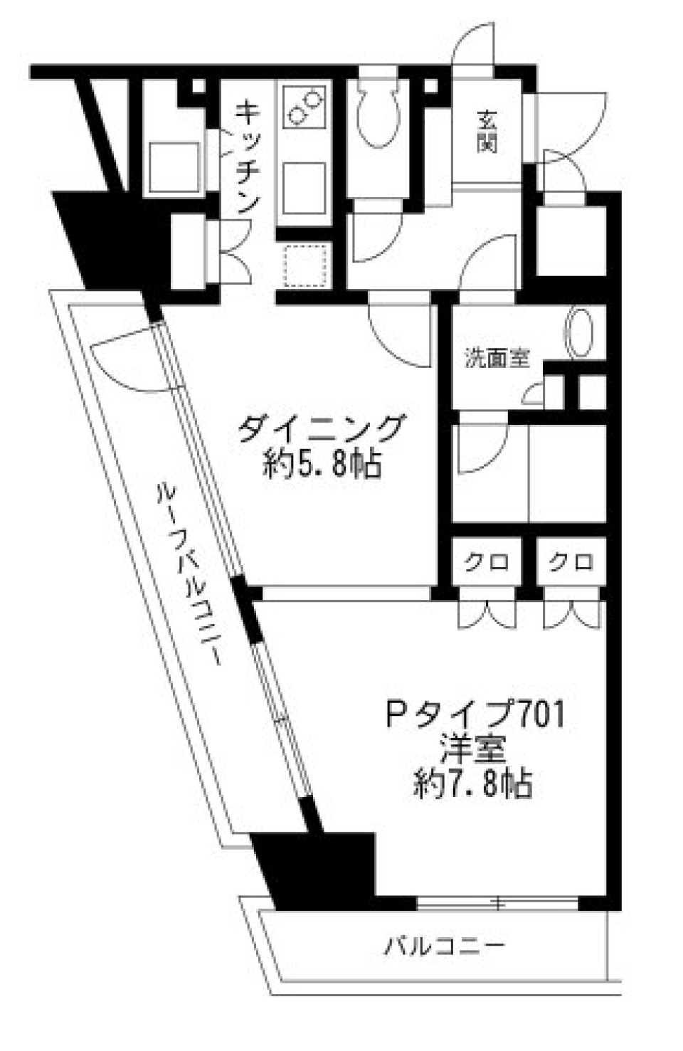 スクリーンのような窓から「東京」の間取り図