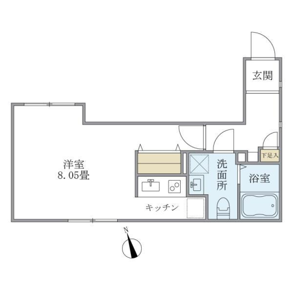 豊島区で自由を謳歌する時間の間取り図