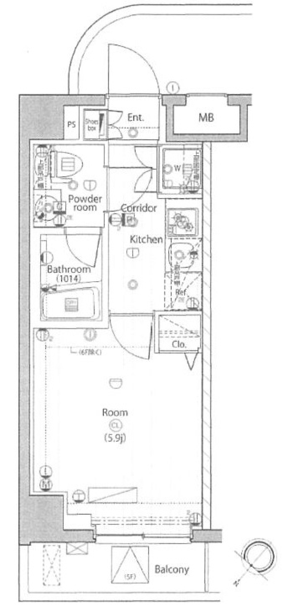 シンプルで質の高い生活を。の間取り図