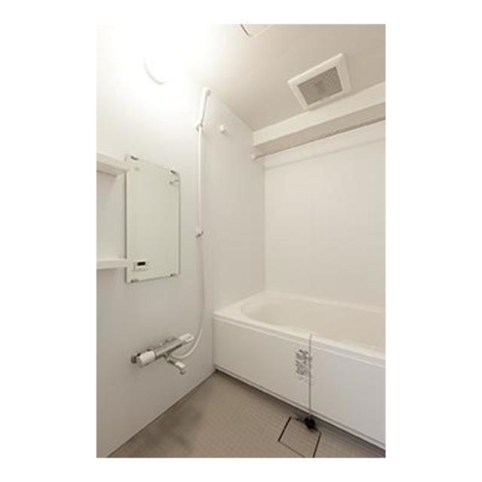 一坪風呂で社会や都会に揉まれた体を癒して下さい。
※写真は同タイプ住戸です。