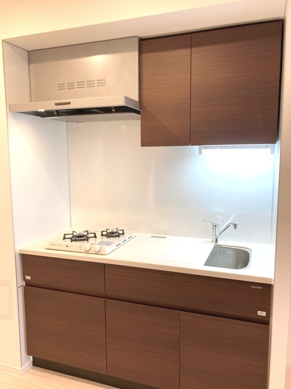 ２口コンロが導入されています。※写真は同タイプ住戸です。