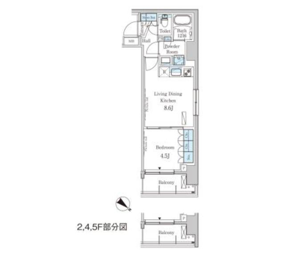 隅田川の近くでほっこりくらすの間取り図