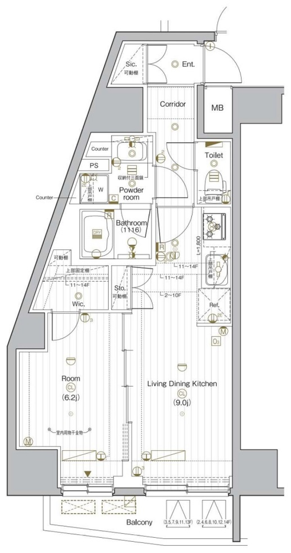 モノクロームのその先にの間取り図