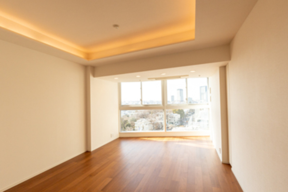 12.6帖のリビングダイニングです。※写真は同タイプ住戸です。