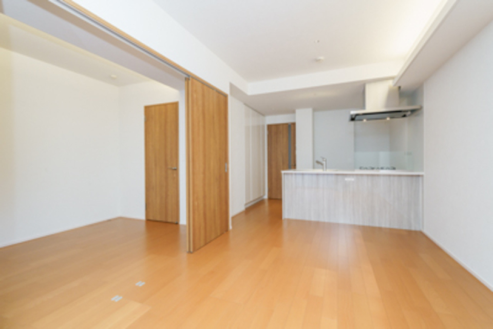 １１．７帖のLDKが広がります。※写真は同タイプ住戸です。