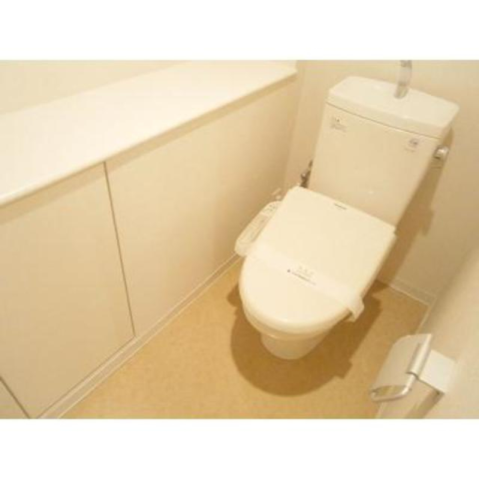 カウンターにものを置けそうなトイレです。※写真は同タイプ住戸です。