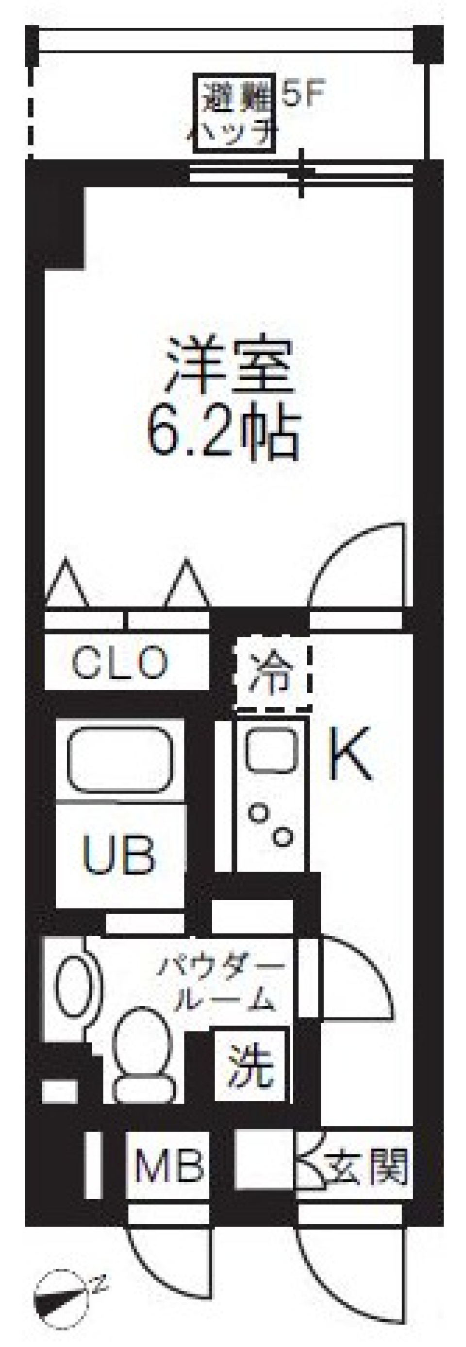 リュクス千歳船橋 503号室［ペット可］の間取り図