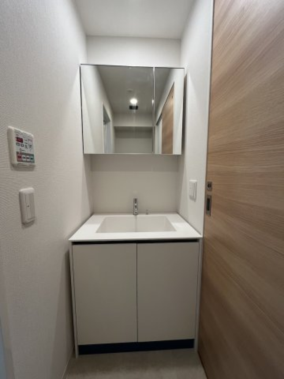 嬉しい独立洗面台。