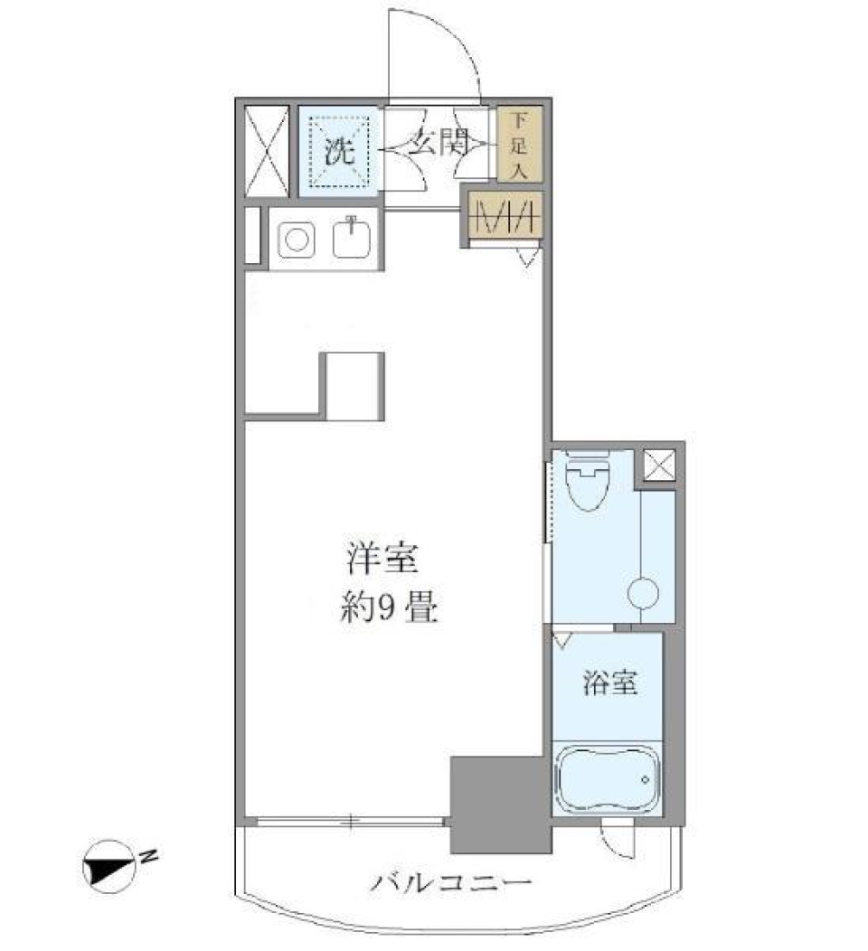 吉祥寺御殿山デュープレックスＲ’ｓ1002号室の間取り図