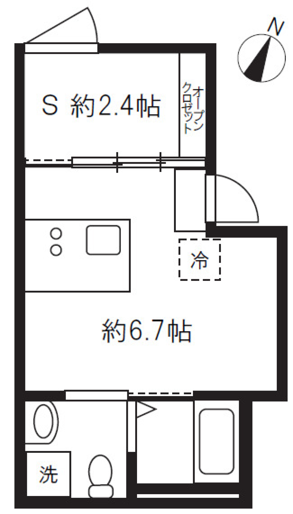 地下の男の隠れ家の間取り図