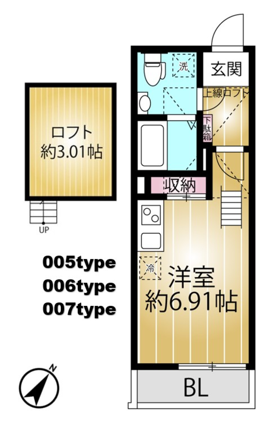 コンパクトなサイズ感がちょうどいいの間取り図