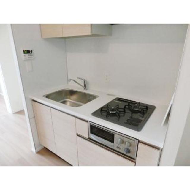 2口のガスコンロが導入されています。※写真は同タイプ住戸です。