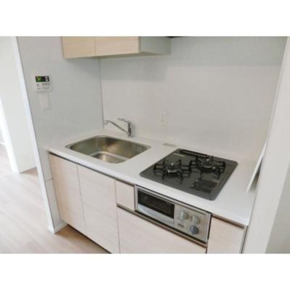 2口のガスコンロが導入されています。※写真は同タイプ住戸です。