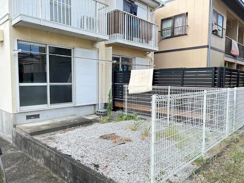 庭付きなのでガーデニングも楽しめる