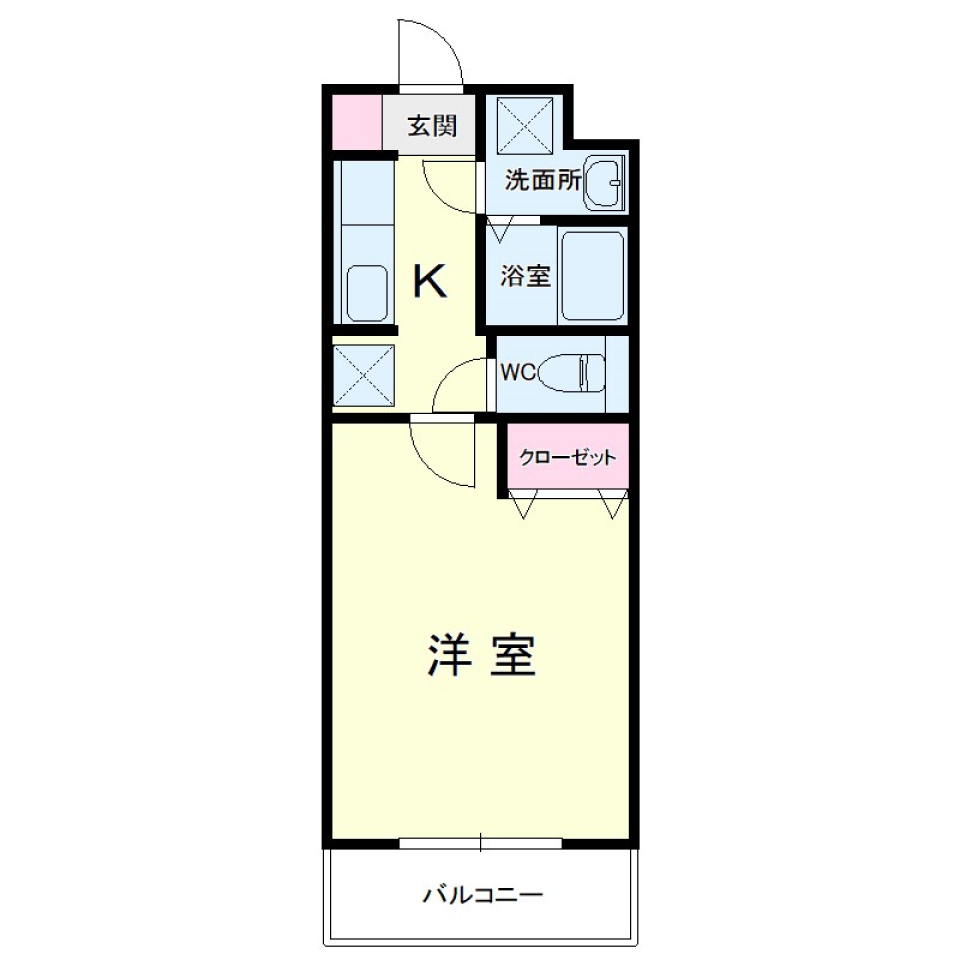落ち着くテイストの部屋でちょっとおしゃれな生活をの間取り図